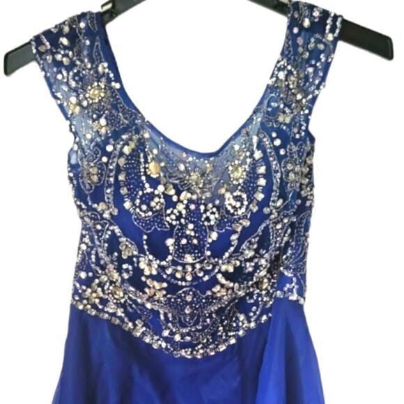 Nearly NEW Sherri Hill Navy Shorty Style # 32320 - Picture 6 of 6